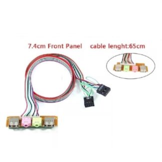 USB 2 porte pc desktop pannello di 1 o 2. frontale porta cuffia microfono jack 3,5