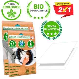 Eco Genie Laundry Sheets - Il rivoluzionario detersivo in fogli per lavatrice!