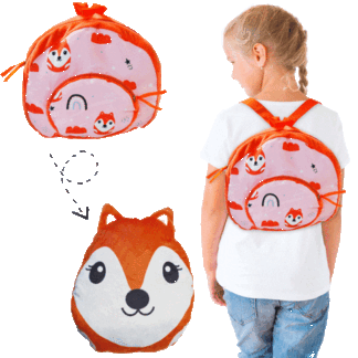 PolyPack - Lo zaino reversibile che si trasforma in peluche