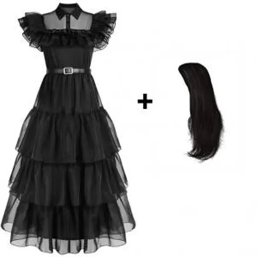 Il Costume Mercoledì – Un Elegante Tributo al Mondo Oscuro degli Addams