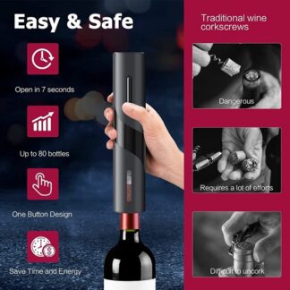 Cavatappi Elettrico - Per un'apertura del vino impeccabile!