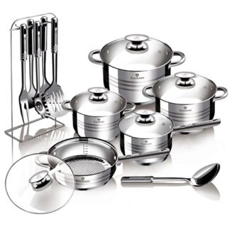 Set Pentole + Set Utensili INOX - Progettato per soddisfare le esigenze dei cuochi più esigenti