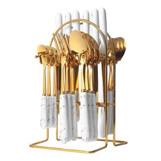 Set da 24 Pezzi - Posate Colorate in Acciaio Inox 