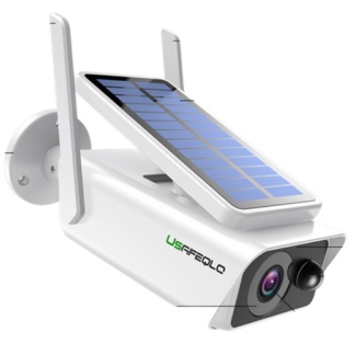 Telecamera Solare WIFI: 100% senza fili, alimentazione solare/batteria, visione notturna, rilevamento umano, IP66 impermeabile, audio bidirezionale e facile installazione...