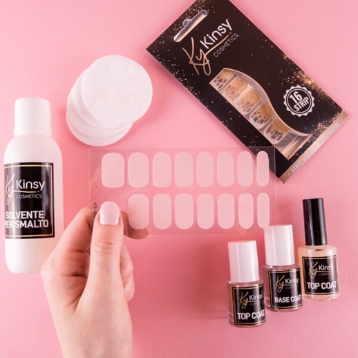 Kinsy Cosmetics - Kit per Manicure con Smalto Adesivo Innovativo - immagine 3