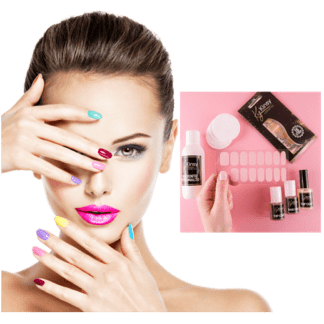 Kinsy Cosmetics - Kit per Manicure con Smalto Adesivo Innovativo