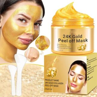 Asmoxa 24K Gold Gel Mask - Rivela la Tua Pelle Più Giovane e Radiosa