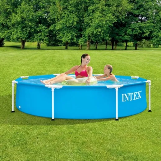 Piscina tonda deluxe - Piccolo angolo di paradiso in giardino