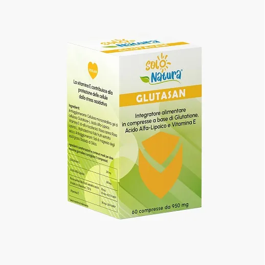 Glutasan – Integratore Antiossidante con Glutatione, ALA, Vitamina C ed E